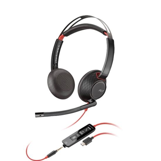 POLY BLACKWIRE 5220 ÇİFT TARAFLI USB KULAKLIK