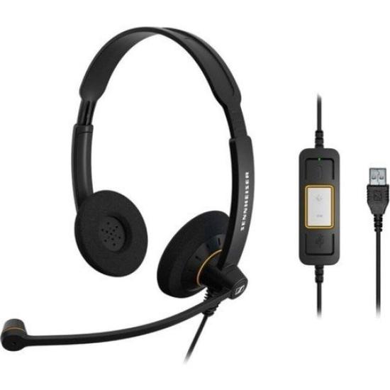 SENNHEISER SC 60 USB Çift Taraflı Taçlı Kablolu Kulak Üstü Kulaklık